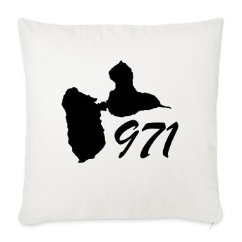 Gwada - Housse de coussin décorative 45 x 45 cm - blanc nature - Devant
