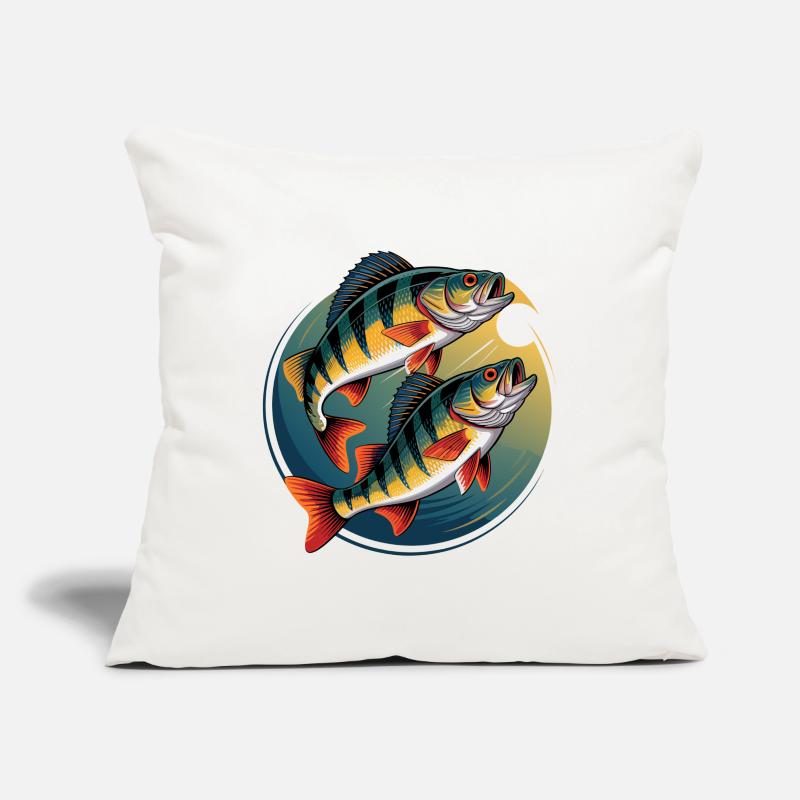 Two perch in a circle Sofa pillowcase 17,3'' x 17,3'' (45 x 45 cm)