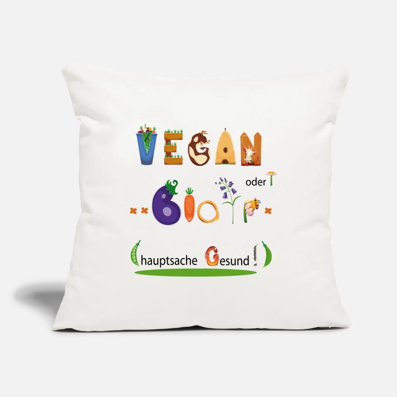 Vegan oder Bio Sofakissenbezug 45 x 45 cm