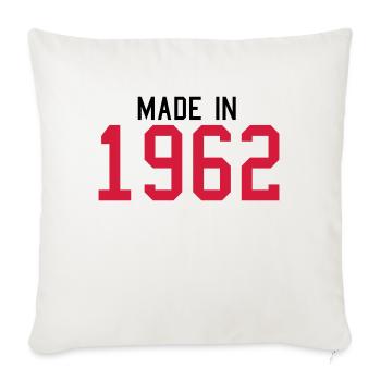 1962 - Sofa pillowcase 17,3'' x 17,3'' (45 x 45 cm) - natural white - Front