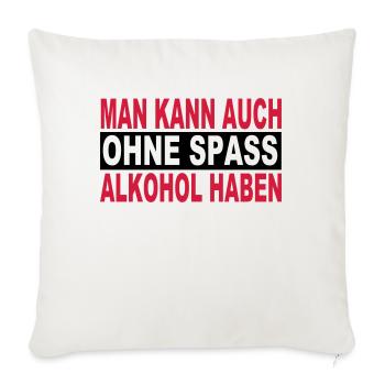 Alcool - Housse de coussin décorative 45 x 45 cm - blanc nature - Devant