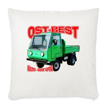 Multicar M25 bunt - Sofakissenbezug 45 x 45 cm - Naturweiß  - Vorne