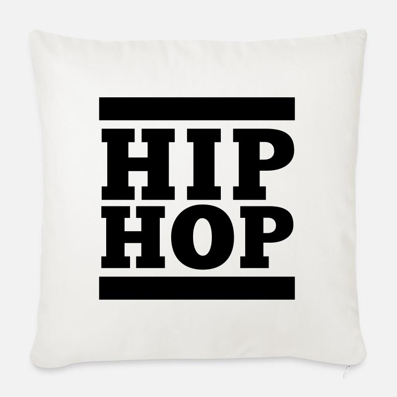 HIP HOP, Das hat mit Hip Hop nichts zu tun - Sofakissenbezug 45 x 45 cm - Naturweiß 