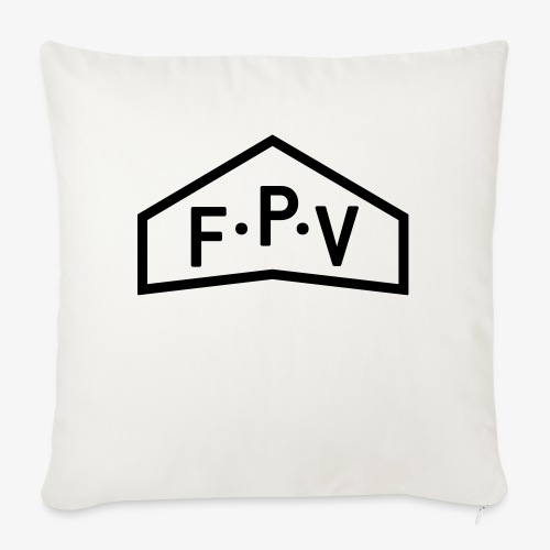 FPV logo - Housse de coussin décorative 45 x 45 cm