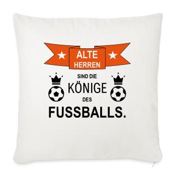 Fußball Alte Herren Geschenkidee - Sofakissenbezug 45 x 45 cm - Naturweiß  - Vorne