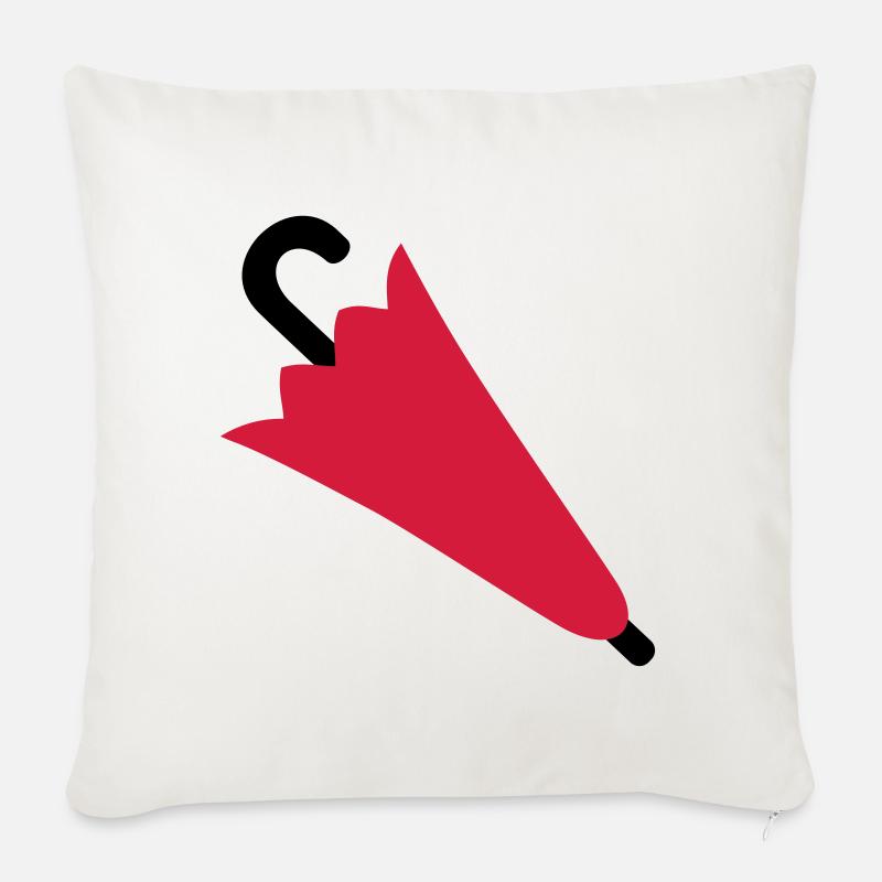 parapluie - Housse de coussin décorative 45 x 45 cm - blanc nature