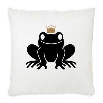 frog Prince - Sofa pillowcase 17,3'' x 17,3'' (45 x 45 cm) - natural white - Front