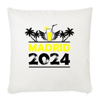 Madrid 2024 - Sofakissenbezug 45 x 45 cm - Naturweiß  - Vorne