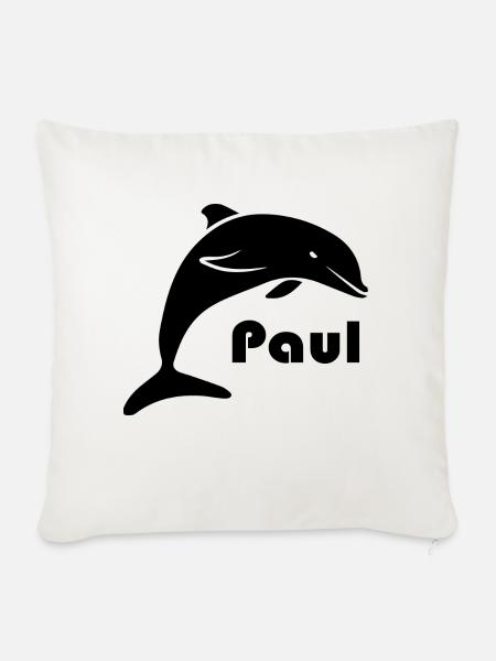 dolphin - Sofakissenbezug 45 x 45 cm - Naturweiß 