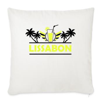 Lisbonne - Housse de coussin décorative 45 x 45 cm - blanc nature - Devant