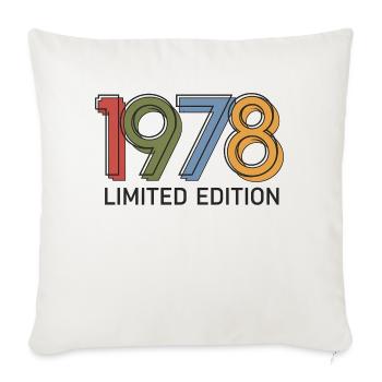 Vintage 1978 limited edition - Sofa pillowcase 17,3'' x 17,3'' (45 x 45 cm) - natural white - Front