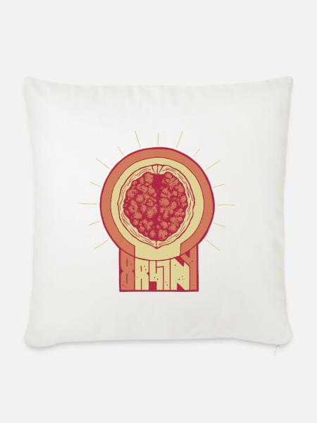 Brainy - Sofakissenbezug 45 x 45 cm - Naturweiß 