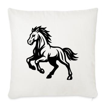 Horse - Sofa pillowcase 17,3'' x 17,3'' (45 x 45 cm) - natural white - Front