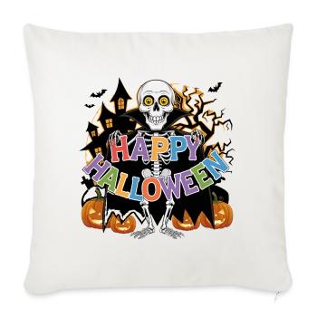 Happy Halloween  - Sofakissenbezug 45 x 45 cm - Naturweiß  - Vorne