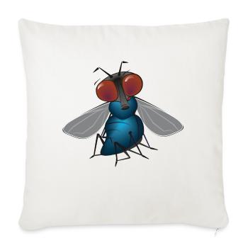 fliege - Sofakissenbezug 45 x 45 cm - Naturweiß  - Vorne