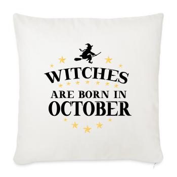 Sorcières Oktober - Housse de coussin décorative 45 x 45 cm - blanc nature - Devant