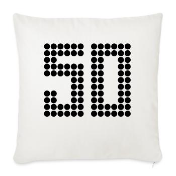 50 - Sofa pillowcase 17,3'' x 17,3'' (45 x 45 cm) - natural white - Front