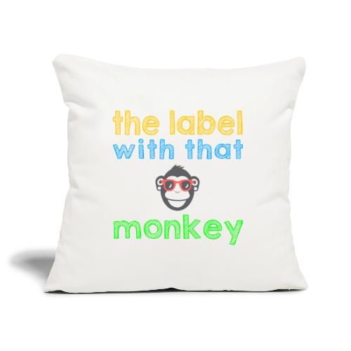 the label with that monkey - Sofakissenbezug 44 x 44 cm