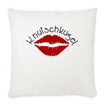 Knutschkugel - Sofakissenbezug 45 x 45 cm - Naturweiß  - Vorne