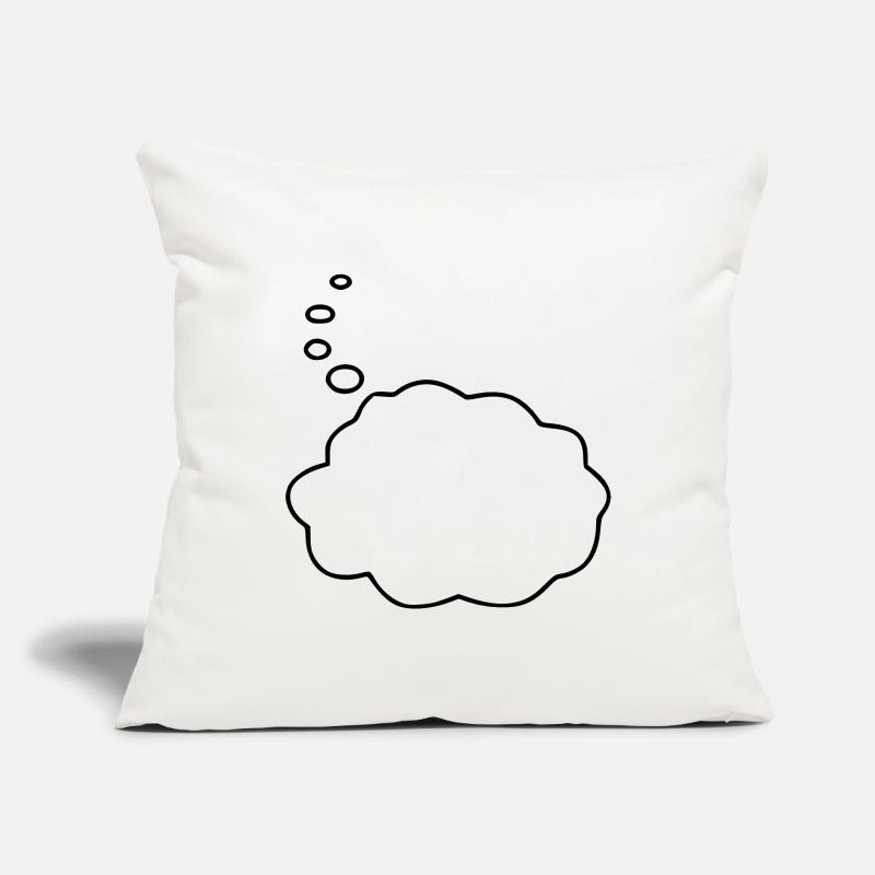Speech Bubble / Thought Bubble Sofa pillowcase 17,3'' x 17,3'' (45 x 45 cm)