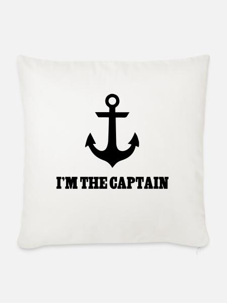 Captain - Sofakissenbezug 45 x 45 cm - Naturweiß