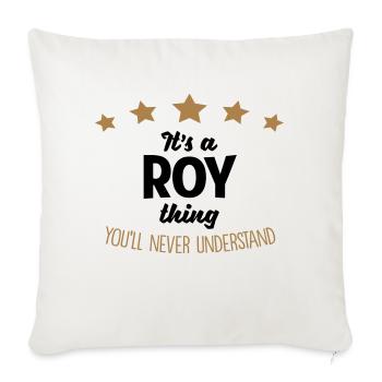 It's a roy name thing stars never underst - Sofa pillowcase 17,3'' x 17,3'' (45 x 45 cm) - natural white - Front