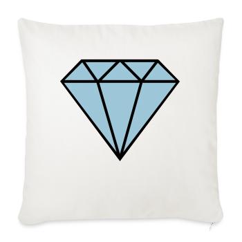 diamant icon - Sofakissenbezug 45 x 45 cm - Naturweiß  - Vorne