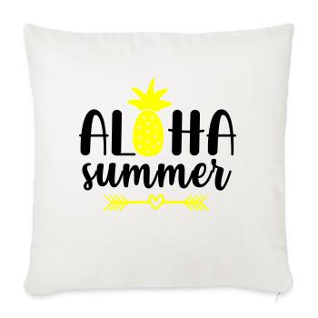 Aloha Summer - Sofa pillowcase 17,3'' x 17,3'' (45 x 45 cm) - natural white - Front