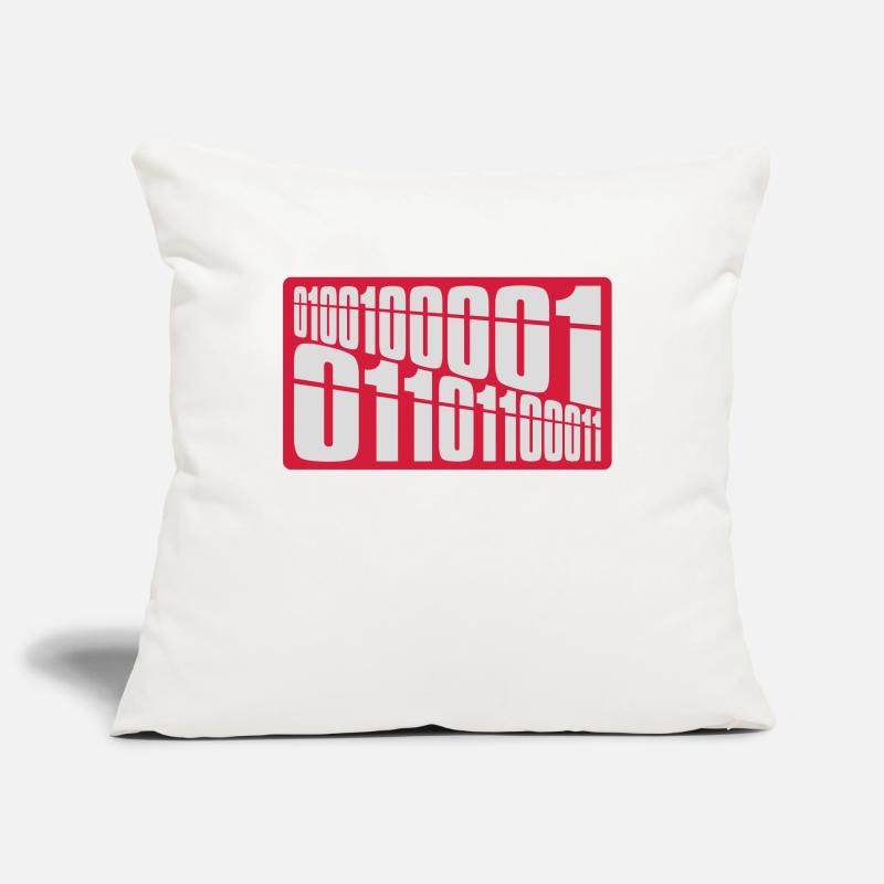 Langage de programme de code binaire Housse de coussin décorative 45 x 45 cm