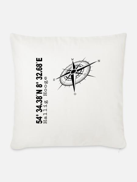 Hallig Hooge - Sofakissenbezug 45 x 45 cm - Naturweiß