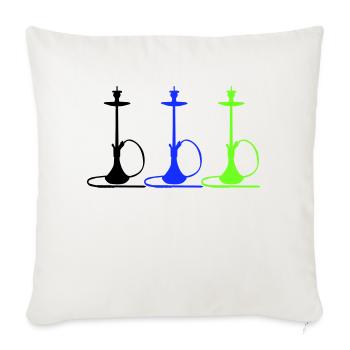 Narguilé - Housse de coussin décorative 45 x 45 cm - blanc nature - Devant