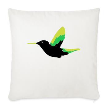 Hummingbird Bird - Sofa pillowcase 17,3'' x 17,3'' (45 x 45 cm) - natural white - Front