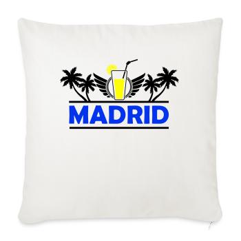 Madrid 2 - Housse de coussin décorative 45 x 45 cm - blanc nature - Devant
