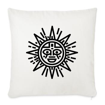 Aztec sun - Sofa pillowcase 17,3'' x 17,3'' (45 x 45 cm) - natural white - Front