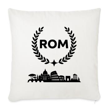 Rome Skyline - Sofa pillowcase 17,3'' x 17,3'' (45 x 45 cm) - natural white - Front