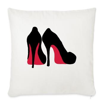 high heels - Sofakissenbezug 45 x 45 cm - Naturweiß  - Vorne