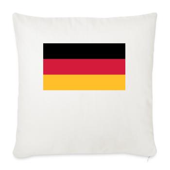 Allemagne Drapeau Noir Rouge Or - Housse de coussin décorative 45 x 45 cm - blanc nature - Devant
