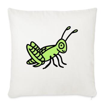 Grasshopper - Sofa pillowcase 17,3'' x 17,3'' (45 x 45 cm) - natural white - Front