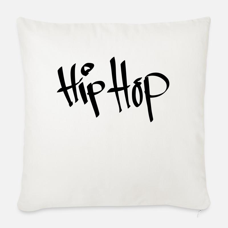 Hip Hop - Sofakissenbezug 45 x 45 cm - Naturweiß 