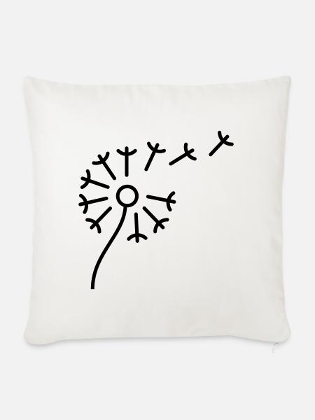 Pusteblume - Sofakissenbezug 45 x 45 cm - Naturweiß