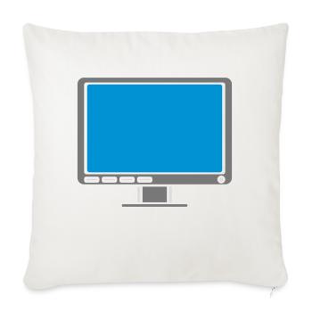 Design Screen Display Computer - Sofa pillowcase 17,3'' x 17,3'' (45 x 45 cm) - natural white - Front