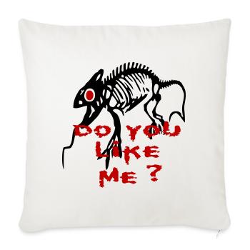 do you like me, gecko - Sofa pillowcase 17,3'' x 17,3'' (45 x 45 cm) - natural white - Front