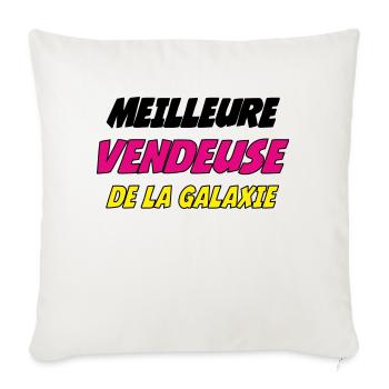 MEILLEURE VENDEUSE DE LA GALAXIE - Housse de coussin décorative 45 x 45 cm - blanc nature - Devant