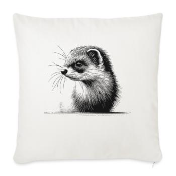 Ermine - Sofa pillowcase 17,3'' x 17,3'' (45 x 45 cm) - natural white - Front