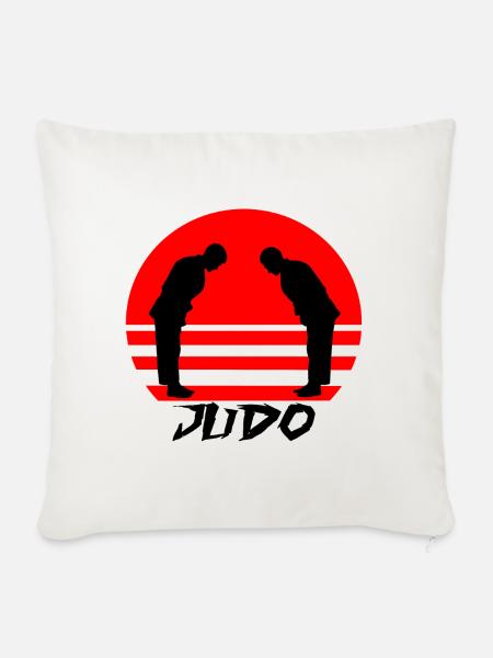 Judo - Sofakissenbezug 45 x 45 cm - Naturweiß