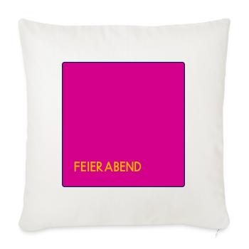 Feierabend - Sofakissenbezug 45 x 45 cm - Naturweiß  - Vorne