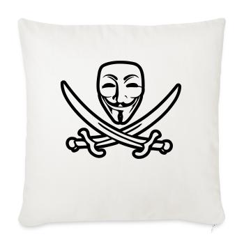 ANONYMOUS - Sofakissenbezug 45 x 45 cm - Naturweiß  - Vorne