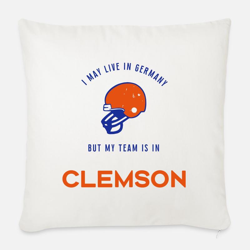 Clemson - Sofakissenbezug 45 x 45 cm - Naturweiß 