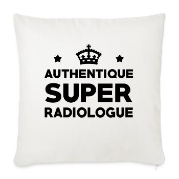 Radiologue / Radiologie / Radio / Docteur Médecin - Housse de coussin décorative 45 x 45 cm - blanc nature - Devant