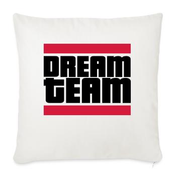 dream team - Sofa pillowcase 17,3'' x 17,3'' (45 x 45 cm) - natural white - Front